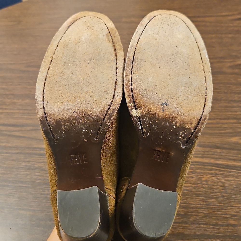 Frye Meghan Suede Ankle Booties - Chestnut - Size 7.5 - Picture 8 of 8